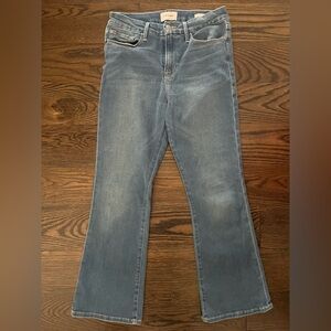 Frame Denim Blue Flare Wide Leg Jeans